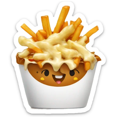 Poutine qui manger une Poutine sticker