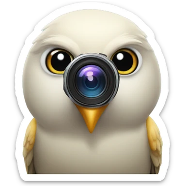 Bird but it has a camera for a head sticker