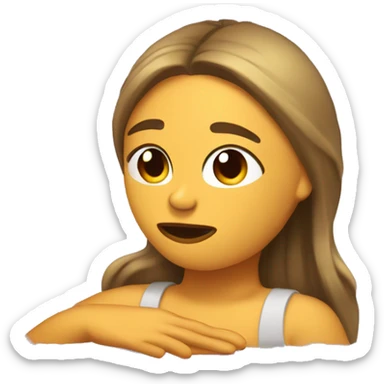 Chica dormida  sticker