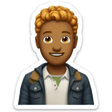 muñeco de jengibre  sticker