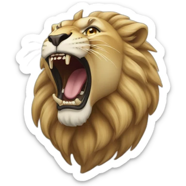 roaring lion sticker