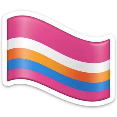 Lesbian flag sticker