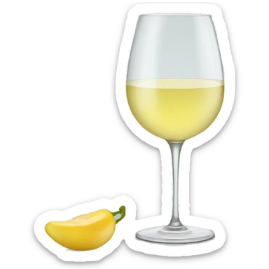 verre de vin blanc sticker