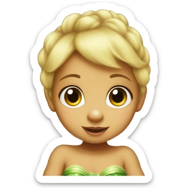 tinkerbell as a baby sticker