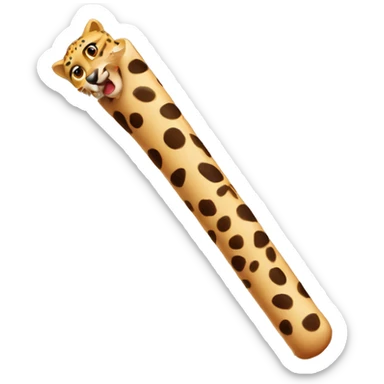 red stick with cheetah primt sticker