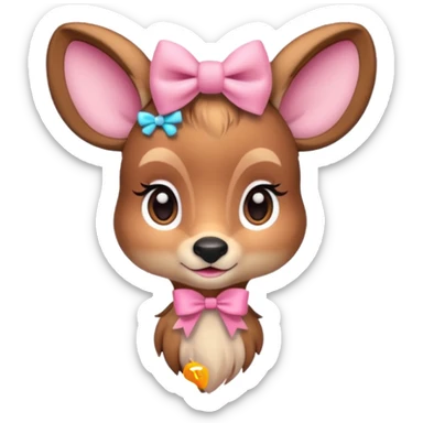 bambi with 🎀 sticker
