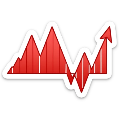 the economy line, falling down sticker