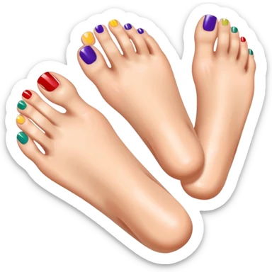 Pedicure sticker