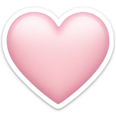 Light pink heart sticker