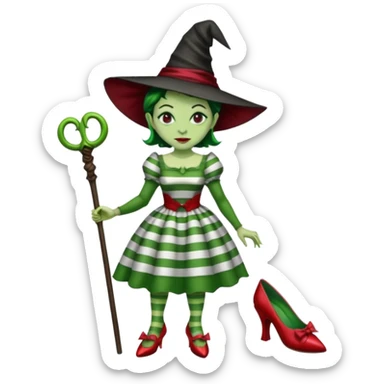 Wicked Witch of the East from the Wizard of Oz sticker
