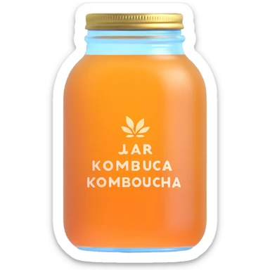 jar of kombucha sticker