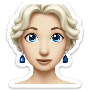 sapphire  jewellery sticker