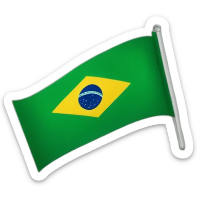 Flag of brazil sticker