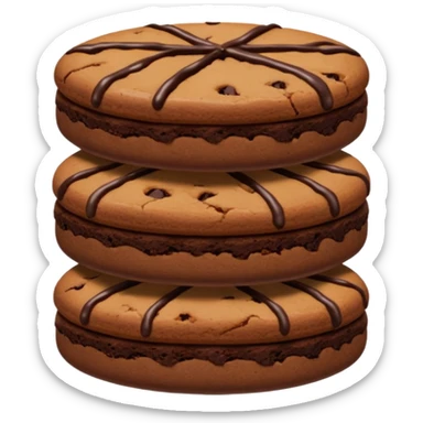 Brownie cookie sticker