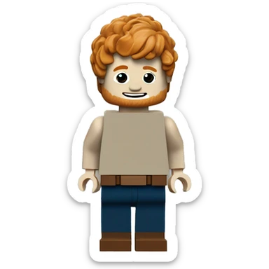 ED SHEERAN whole body lego sticker