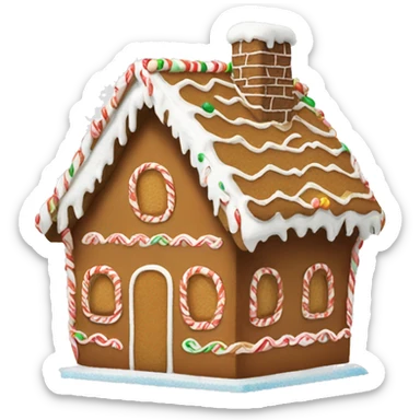 gingerbread house sticker