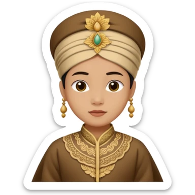 pakaian adat jogja (beskap dan blangkon) sticker