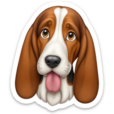 Basset hound sticker