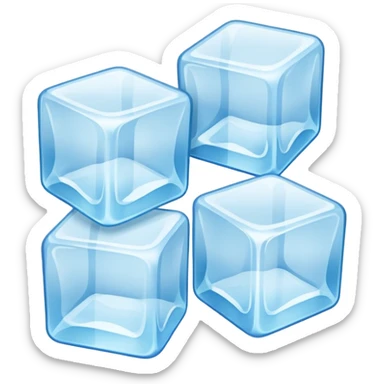 Frosty ice cubes  sticker