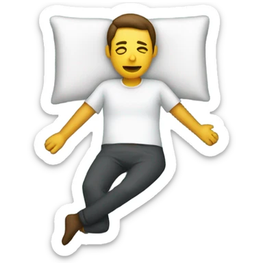 waiting on phone in bed sticker