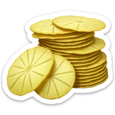 green potato chips sticker