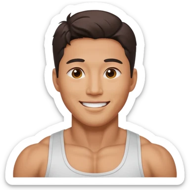 Koreli bir erkek ama çok yakışık lı ve kaslı sticker