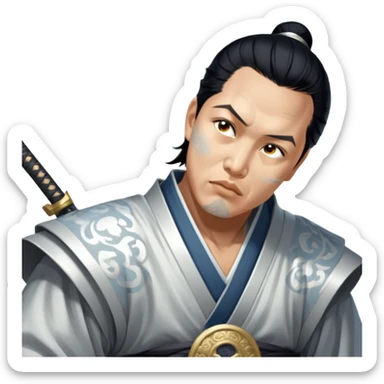 Moonlit Samurai sticker