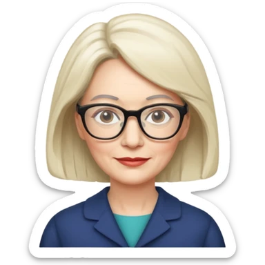 Catherine, 53 ans Profession : Professeure de littérature sticker