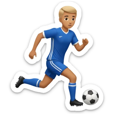 High resolution full body of a soccer player sticker
