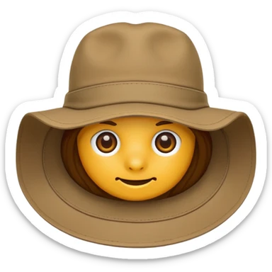 safari hat sticker