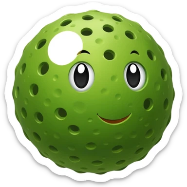 pickle ball ball  sticker