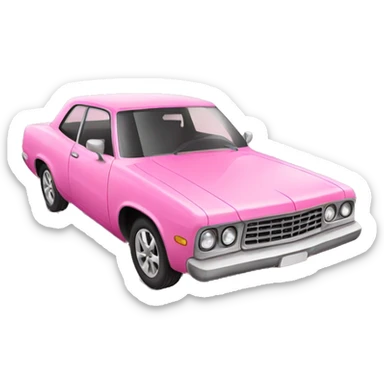 Pink car  sticker