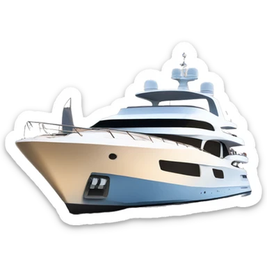 Yacht in dubai sticker