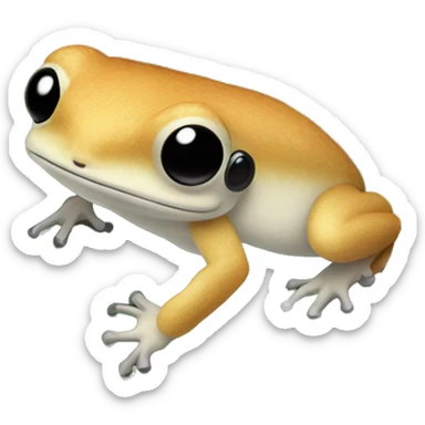 common coquí on a leaf sticker