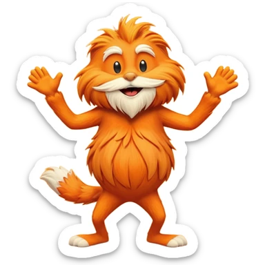 The Lorax dancing sticker