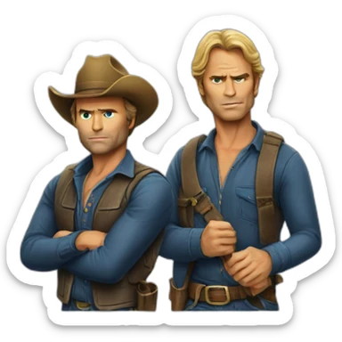 bad spencer & terence Hill sticker