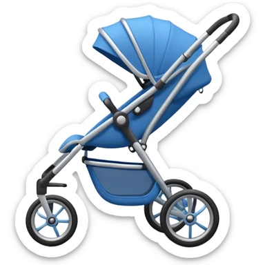blue stroller sticker
