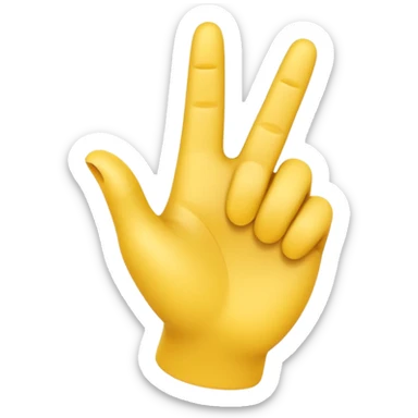 A 3D Apple-style yellow hand emoji, posed gracefully as if dancing, index finger extended and drawing a circular motion in the air, elegant curved motion lines around the finger showing the round movement, playful and dynamic gesture, smooth glossy surface, clean minimal background sticker