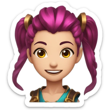Jinx league of legend sticker