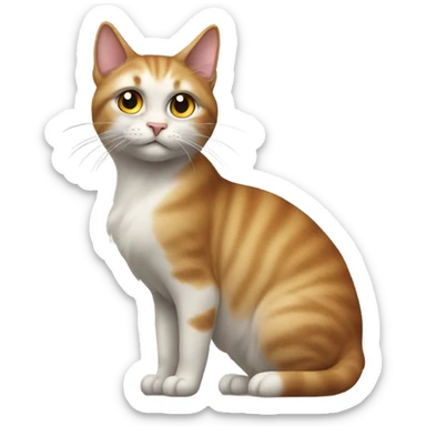 Cat arched back  sticker