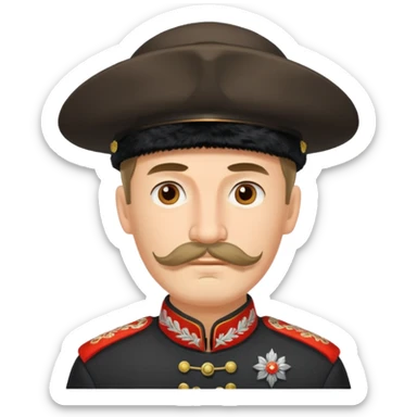 Russian Empire cossack sticker