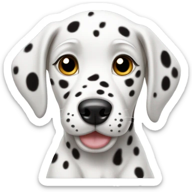 Dalmatian puppy sticker