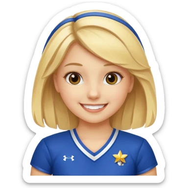 Una niña porrista sticker