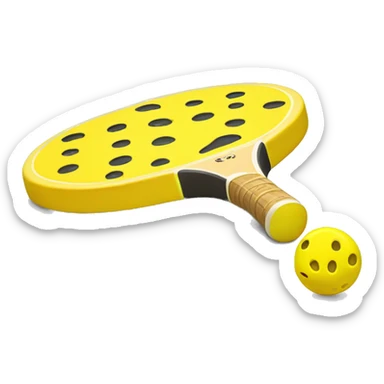 Yellow Pickleball sticker