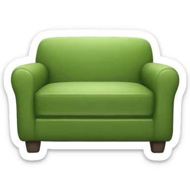 Un canapé design vert kaki sticker