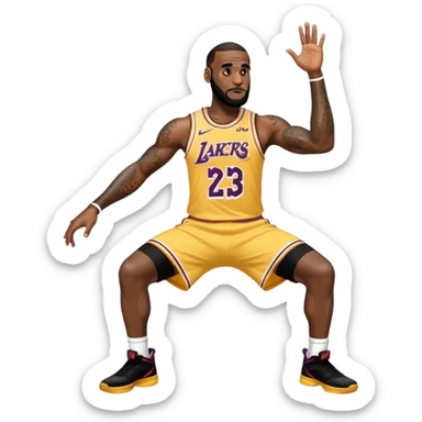 lebron james twerking sticker