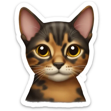 tortishell cat sticker