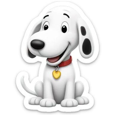 happy snoopy sticker