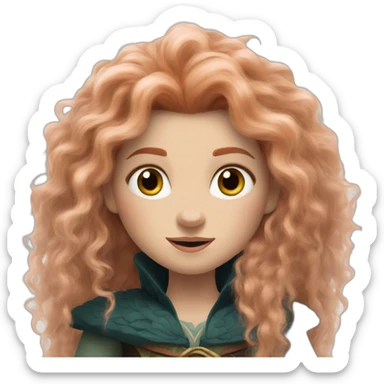 ghotic Merida from Brave sticker