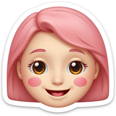 Why blushing emoji face sticker